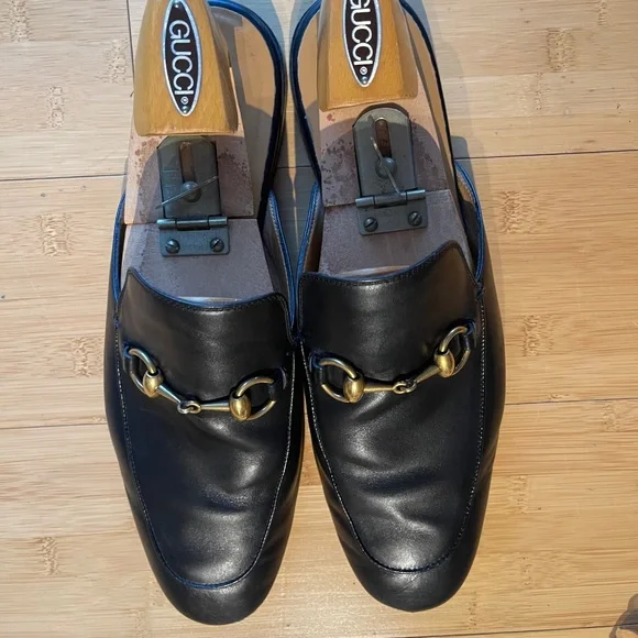 Gucci Men’s Princeton Loafer Slipper US 9 Gucci Princetown GG Canvas Bit Loafer Mules | Neiman Marcus main image 4